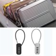 thumbnail image 4 of Gray Security Combination Padlock 4-Digit Combination Padlock Zinc Alloy Anti-Theft Suitcase, 4 of 5