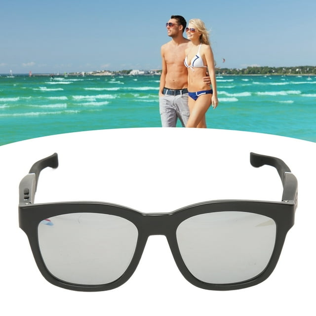 BT 5.0 Bone Conduction Glasses With Built In Mic And Speakers, Smart Glasses BT With Blue Light Filter Lenses For All Smart Devices