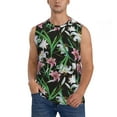 thumbnail image 1 of Fotbe Lilies Flowers Men's Camiseta sin Mangas Estampada para Hombres, Playera Casual para Gimnasio, Entrenamiento, Playa-Large, 1 of 7