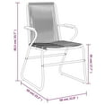 thumbnail image 4 of vidaXL 5 Piece Garden Dining Set Black PVC Rattan, 4 of 5