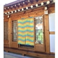 thumbnail image 2 of ZNDUO Blackout Door Curtains, Insulated Blackout Colorful Zigzag Lines Pattern Window Curtain for Living Room Kitchen Bathroom Bedroom, 34x56 Inches, 2 of 7