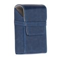 thumbnail image 3 of Boîte à cigarettes en cuir PU, capacité de 20 cigarettes, résistante à la pression, étui portable pour femmes et hommes, bleu, 3 of 4