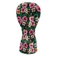 thumbnail image 2 of Yuyamidu Hibiscus Golf Club Head Covers Tropical Frangipani Driver Headcover Fairway Wood Head Cover Hybrid Headcover, PU Leather Golf Head Covers, 2 of 7