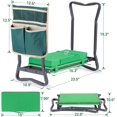 thumbnail image 3 of Garden Kneeler and Seat: Upgraded Widened Gardening Stool with Detachable Soft Kneeling Pad, Foldable Garden Bench Heavy Duty with Large Tools Bag and Pouch, Gifts for Women Men Seniors Gardener, 3 of 15