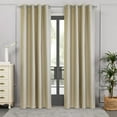 thumbnail image 3 of Thermaplus Newberry Blackout Grommet Curtain Panel 52 x 84 in Linen, 3 of 6