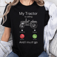 thumbnail image 2 of Unisex Tractor Operator, My Tractor is Calling Graphic T-Shirt, Sizes S-5XL, Tbun Men's And Women's Graphic Tee 100% Cotton by TBun, Full Sizes S-5XL, 2 of 5