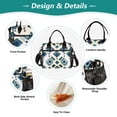 thumbnail image 3 of FORMRS Insulated Lunch Bag Unisex Large Capacity with Shoulder Strap, Green Geometric Pattern, 3 of 6