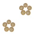 thumbnail image 1 of Minnieouse 100 piezas Botones de Hecho a mano Color de registro 2 agujeros Estilo simple Adornos de botones de para coser ropa 25 mm 25 mm 2piezas Minnieouse CBP265345, 1 of 5