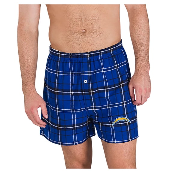Men's Concepts Sport Royal/Black Los Angeles Chargers Ultimate Flannel Boxers