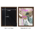 thumbnail image 4 of Watercolor Poppy I -Framed Print w/glass-Chestnut, 4 of 7