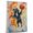 Affenpinscher, variant on Irish Wolfhound Dog Stretched Canvas Size 8x12 – Basketball Theme Dog Art for Wall, Irish Wolfhound Dog Playing Basketball Wall Art, Dog Lover Canvas Decor