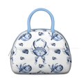 thumbnail image 2 of Insulated Lunch Bag Women, Reusable Blue Beach Cabin Crab Tote Lunch Box, Leakproof Cooler Lunch Bags for Work Office Travel Picnic, 2 of 4