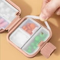 thumbnail image 4 of Foqnuq Compact Portable Pill Organizer Box with Silicone Seal, Travel Medication Storage Case for Weekly Drug Sorting, Double-Sealed Design for Freshness, 4 of 4