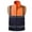 Orange and Navy Blue, variant on Reflective Safety Vest High Visibility Multi Pockets Construction Man Working Clothes Motorcycle Night Riding Fluorescent Vest (Orange and Black,One Size)