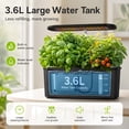 thumbnail image 7 of VOLIVO Indoor Hydroponic Growing System, 10 Pods Plant Germination Kit and 3.6L Water Tank, Auto Timer LED Grow Light for Herbs & Vegetables, 7 of 7