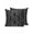 Black, variant on Waterproof Outdoor Throw Pillows with Inserts 16"x16" Set of 2, Black Boho Soft Decorative Pillowcases for Couch Bedroom, Vintage Southwestern Geometric Stripes Pillow Covers for Sofa Living Room