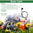 thumbnail image 2 of Unique Bargains Lawn Mower Brake Cable Replacement for Husqvarna LC56 Walk Behind Lawn Mower 56 inch Parking Brake Control Cable Replace 579484202 1 pcs, 2 of 6