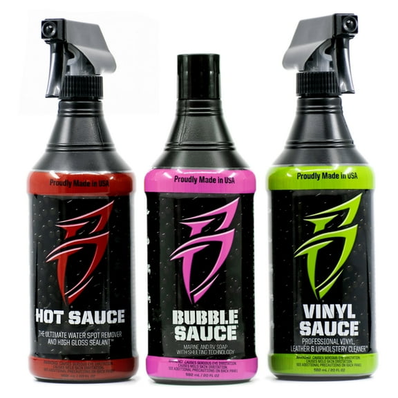 Boat Bling Get Sauced 3 Pack Boat Cleaning Kit - Three 20oz Bottles
