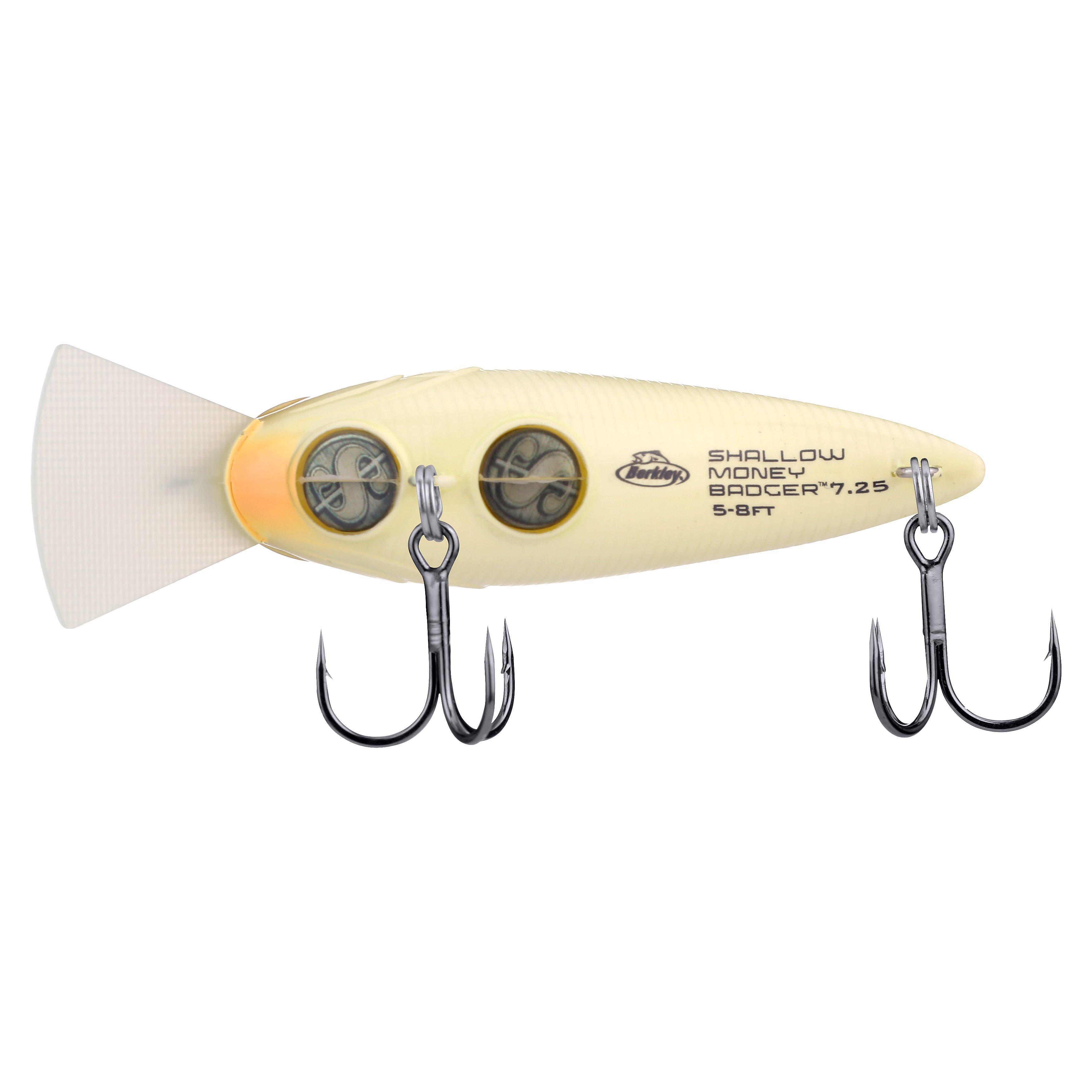 Shallow Money Badger Fishing Crankbait, 2.75 in, Vanilla Chartreuse