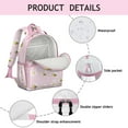 thumbnail image 4 of Cute Bumble Bee Students Backpack with Artistic Honeybee Pattern, Honeycomb Print Design, and Bee Lovers Gift for Toddlers, 4 of 6