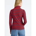 thumbnail image 3 of Free Assembly Women's Ribbed Turtleneck Tee, Sizes XS-XXL, 3 of 5