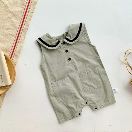 

TOWED22 Outfits For Boy Toddler Baby Girl Basic Plain Crushed Velvet Bell Bottom Overalls Ruffle Romper Jumpsuit Beige