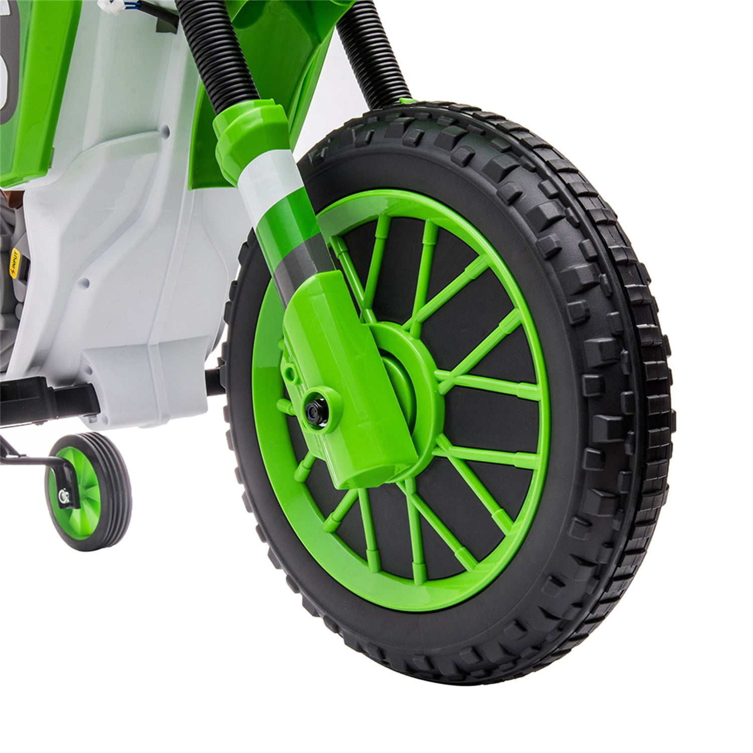 CIPACHO 12V Kids Ride On Toy Motorcycle, Electric Motor Toy Bike with Training Wheels for Kids 3-6 Kids Car, Green