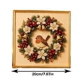 thumbnail image 3 of Christmas Diamond Art Kits for Adults, Golden Framed Pearl Bead Painting Kit, Winter Bird Pine Berry Wreath Textured Sparkling Handmade Decor for Home Office Holiday Use, 3 of 7