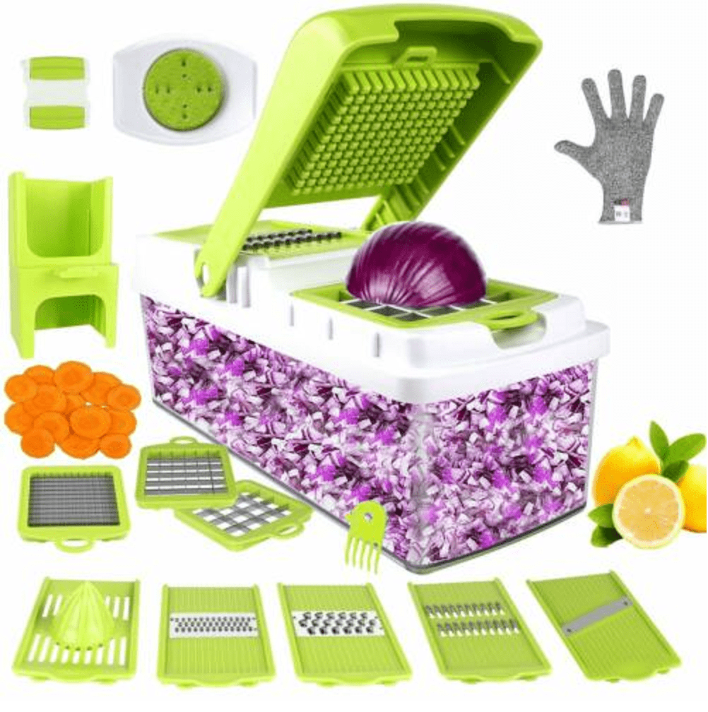 10in1 Multifunctional Vegetable Fruit Cutter Slicer Shredder Chopper Veggie Slic 