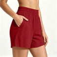 thumbnail image 5 of Iyufng Summer Shorts for Women Casual Athletic Loungewear Shorts with Pocket, 5 of 8