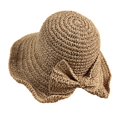 thumbnail image 1 of Sombrero de playa plegable ancho para mujer, sombrero de verano para mujer, sombrero de pajarita, 1 of 5
