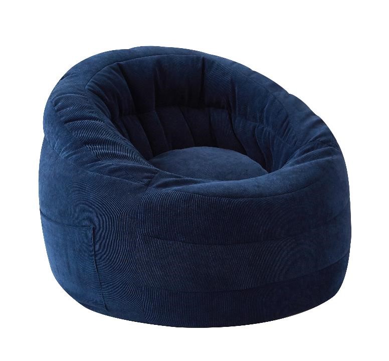 dark blue bean bag chair