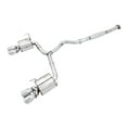 thumbnail image 1 of AWE Tuning Exhaust System Kit 3015-42104 Touring Edition Cat-Back System; Stainless Steel; Without Muffler; Single Exhaust With Dual Outlet; Rear Exit; 4 Inch Chrome Silver Quad Tips, 1 of 6