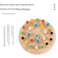 thumbnail image 3 of Juegos interactivos divertidos de madera para niños, educación temprana, memoria de colores, ajedrez, concentración, padres e hijos, rompecabezas de ciencia y educación, 3 of 5
