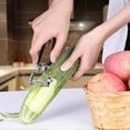thumbnail image 4 of Pelador de verduras de acero inoxidable ultra afilado (2 unidades) para patatas, frutas y verduras., 4 of 5