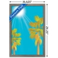 thumbnail image 3 of Palm Trees Against Blue Sky Wall Poster, 14.725" x 22.375", Framed, 3 of 3