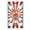 D, variant on Carnival Bean Bag Toss Game Set, Large Fabric Banner with 1 Bean Bags, Washable Outdoor Party Games for Adults and Family, Red & White Circus Theme
