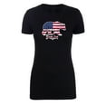 thumbnail image 2 of Bearica American Flag Women's 4th of July T-shirts, Patriotic Shirts for Ladies - Black MH200WPATRIOT S2 L, 2 of 3