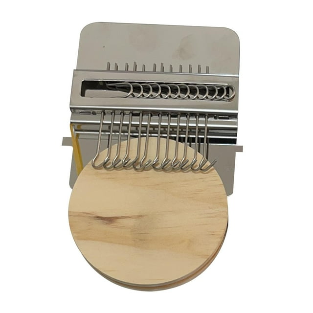 veasfak Speedweve Type Loom Weave Tool 12 Pin with Wooden Disc Darning Knitting Loom for