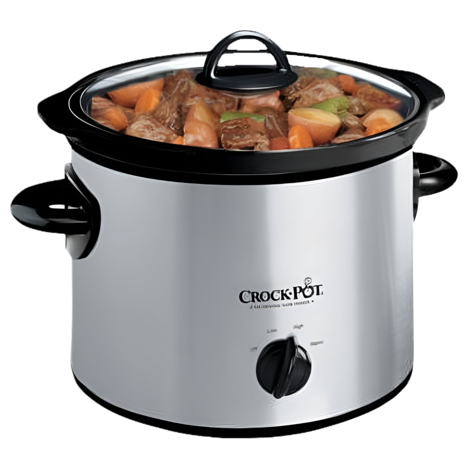 Crock-Pot Manual Slow Cooker SCR300-SS Round - Stainless Steel - 3 Qt