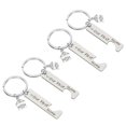 thumbnail image 3 of House Shaped Keychain Decoration Stainless Steel Simple Style Our First Home Keychain For Newlyweds 4Pcs, 3 of 4