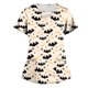thumbnail image 1 of Womens Tops Stretchy Fashion Halloween Printed Work With Pocket T-Shirt Short Sleeve Top, 1 of 3