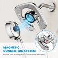 thumbnail image 4 of KINGTACK High Pressure Shower Head, 7.2Inch 2 in 1 Rainfall Shower Head & Handheld Showers with Magnetic Docking System, 10-Setting Handheld Shower Head with 59" Rotatable Stainless Steel Hose, 4 of 8