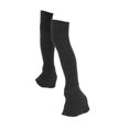 thumbnail image 1 of Calentadores de piernas de para patinaje, calcetines largos y suaves de tejido térmico, calcetines sin pies para patinaje, ideales para deportes negro, 1 of 8