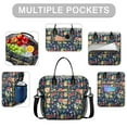 thumbnail image 2 of Pioneer Flower Floral Print Pattern Womens Lunch Box for Work,Insulated Large Lunch Bag for Tween and Teen,Loncheras Para Mujer,Leakproof Adult Lunch Bag for Work,Beach,Travel,Picnic,Camping, 2 of 6