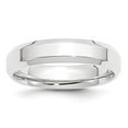 thumbnail image 4 of Platinum 5mm Polished Beveled Edge Wedding Band Ring Size 9.5, 4 of 7