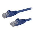 thumbnail image 1 of StarTech.com Câble Ethernet CAT6 de 50 Pi, Cordon de Patch PoE Snagless RJ45 10 Gigabit 650 MHz 100 W, CAT 6 10GbE UTP Network Cable w/Strain Relief, Blue, Fluke Testé/le Câblage Est Certifié UL/Tia - Catégorie 6 - 24AWG (N6PATCH50BL) - Câble de Patch - RJ-45 (m) vers RJ-45 (m) - 50 Pi - CAT 6 - Snagless - Blue - pour, 1 of 3