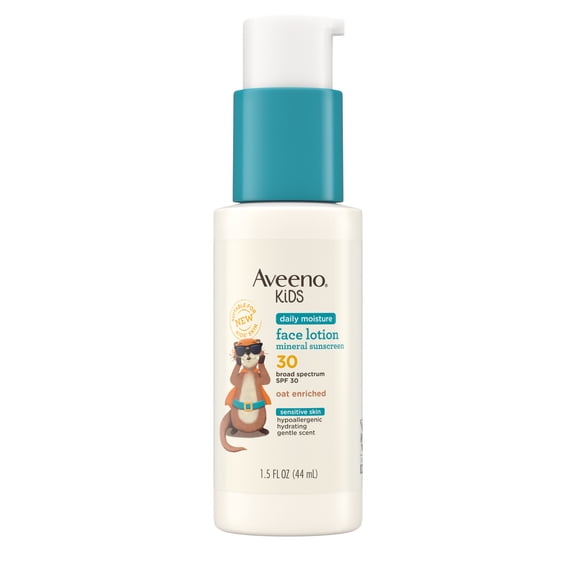 Aveeno Kids Daily Moisture Sunscreen Face Lotion, SPF 30, 1.5 fl. oz