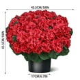 thumbnail image 2 of RKSTN Décoration de Noël Artificielle Bégonias Rouges Bonsaï Ornements, 2 of 7