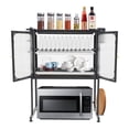 thumbnail image 6 of Kitchen Storage Rack, Vertical Microwave Oven Rack, Kitchen Storage Shelf for Storing all Kinds of Kitchen Utensils, Cutlery, Rice Cookers, Microwave Ovens, 6 of 10